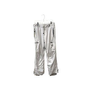 Roxy Womens Snowboard Pants Large Light Gray Waterproof Nylon Outdoor Sports